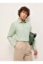 Men's Pista Green Tailored Fit Solid Formal Shirt for Every Occasion