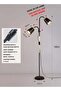 Modern Nordic Dual-Head Floor Lamp, 3 Lighting Modes, Adjustable Angles, 12W - 3
