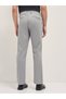 APETIA Light Grey Straight Fit Casual Trousers with Contrast Striped Waistband - 2