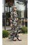 Fluffy Patterned Zipper Dress 26Ss5032 - 3