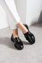 Black Patent Leather Shoes Loafer Moccasin Casual Ergonomic Comfortable Soft Sole Masculine Shoes - 4