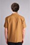 Regular Fit Polo Collar Flowy Fabric Short Sleeve Shirt G8083Ax26Sm - 6