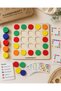 Montessori Educational Wooden Toy, Educational Box Game, Wooden Decoration Toy, Color Decoration-Puzzle - 3