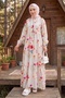 Soren Bat Sleeve Hijab Dress 1573 - Ecru - 2
