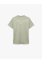 Cotton Short Sleeve Crew Neck Back Printed T-Shirt - 4