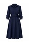 2259 Shirt Dress Navy Blue - 2