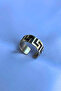 Labyrinth Patterned Special Design Masculine Adjustable Men's Ring - 3