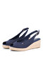 Navy Blue Women's Wedge Heel Shoes Fw0Fw09228Dw6 - 2