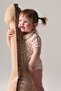Baby and Children's Bodysuit with Floral Print on the Collar, 100% Cotton - 5