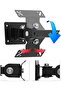 Universal Adjustable TV Wall Mount and Monitor Bracket,360 Degree Rotatable Iron Swivel Stand for Flat Screens - 5