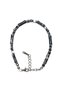 Stainless Steel Chain Detail, Black Jasper Natural Stone, Unisex Bracelet – a Gift for Men and Women. - 2
