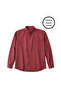 Men's Large Size Burgundy Long Sleeve Shirt 3Xl-4Xl-5Xl-6Xl - 4