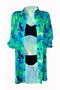 Jasmine Green Batik Pattern Beach Shirt - 4