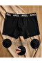 Men's Summer Anti-Sweat Thin Cotton Boxer Breathable Flexible Boxer 6-Piece Pack - 4