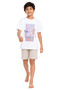 Boy's Digital Harder Printed White T-Shirt 100% Cotton - 2