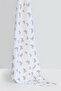 2-Piece Muslin Baby Blanket - 100% Cotton, Iconique Lapin and Cotton Grey 100X100 - 4