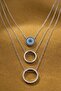 Women's 3-Piece Ring Combination Necklace - Silver Color - (with Surprise Gift) - 4