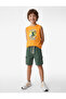 Cotton Crew Neck Sleeveless Dinosaur Printed Tank Top - 2