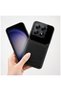 Xiaomi Mi 14t Pro Compatible Case Zebana Lens Leather Case Black - 3