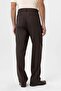 Brown Linen Blended Men's Baggy Trousers - 6