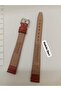 12 mm Compatible Watch Band - Tan Color Patterned Model - Silver Color Buckle, (Second Item in the Cart Is 100 Tl.) - 4