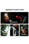 Perun 3 (Black), 3000 Lumens LED Headlamp, 160m Beam Rechargeable Headlight, 20-Day Runtime Light for Camping, Fishing, Work - 4