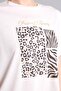 Regular Fit Crew Neck Animal Pattern Short Sleeve T-Shirt H6513Ax26Sm - 4
