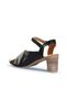 Shoes Black Leather Women's Heeled Sandals 01Wn1519 - 4