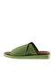 Green Leather Women's Flat Slippers 01Wq9100 - 4