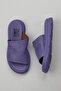 Lilac Leather Women's Flat Slippers 01Wy9400 - 5