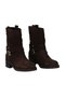 Brown Suede Women's Heeled Boots 39Wb1430 - 2