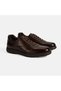 Men's Brown Desacomfort Lace-Up Leather Sports Shoes