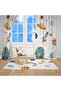 ROCKET SPACE DIGITAL PRINT CHILDREN'S ROOM SINGLE WING FON CURTAIN - 3