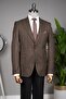 Brown combination dress - 5