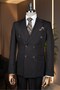 Exclusive Double-Breasted Suit Black - 2