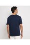 Men's Brand Logo Organic Cotton Navy Blue T-Shirt Suitable for Daily Use - 2
