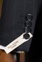 Exclusive striped double-breasted suit navy blue - 4