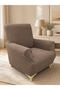Stretch Elastic Flexible Washable Cotton Jacquard Armchair Cover - 2