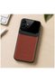 Samsung Galaxy A07 Compatible Case Lens Leather Case Brown - 4
