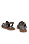 , Women's Genuine Leather Sandals 1611020Z5407 Brown - 5