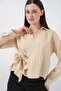 Bdart Striped Long Sleeve Shirt with Tie Detail