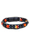 Premium Natural Stone Design Leather Bracelet Series – Real Natural Stone Red Agate and Onyx - 2