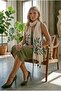 Women's Olive Lace Printed Cotton Scarf - 5