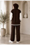 Women's Relaxed Cut Pants Suit - 2