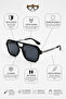 Berlin Unisex Sunglasses Metal Frame with Handle High Quality - 6