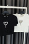 Stone Heart Low-Cut Crop T-Shirt - Ecru Ekru - 5