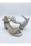 Girls' Silver Color Stone-Backed Comfortable Heelled Dress Shoes - 2