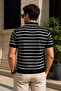 Black Striped Knitwear T-Shirt - 3