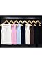 Women's Square Neckline Off White Color Zero Sleeve with Straps Buzzy Modal Body Tank Top - 4