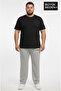 Men's Large Size Relaxed Fit Patchwork Ar Printed Slim Sweatpants Spr26Ea952-1